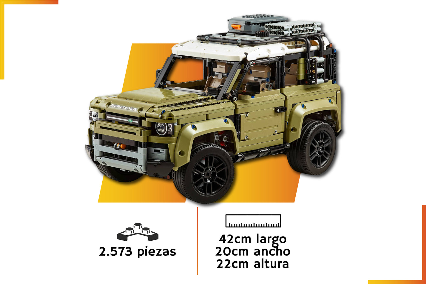 Bloques de construcción | Land Rover Defender | 2563 piezas