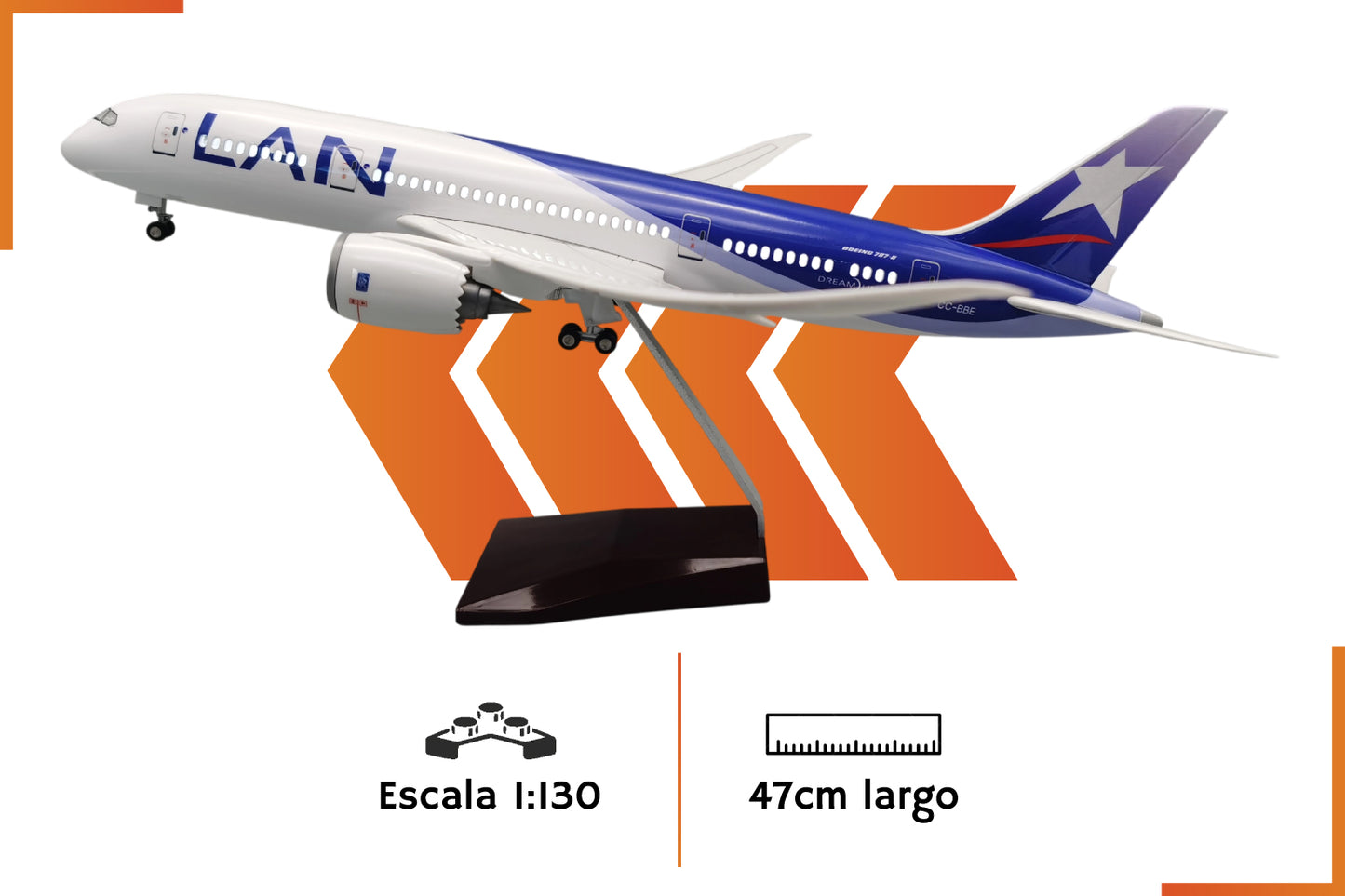Boeing 787 LAN | Escala 1:130 | 47 cm