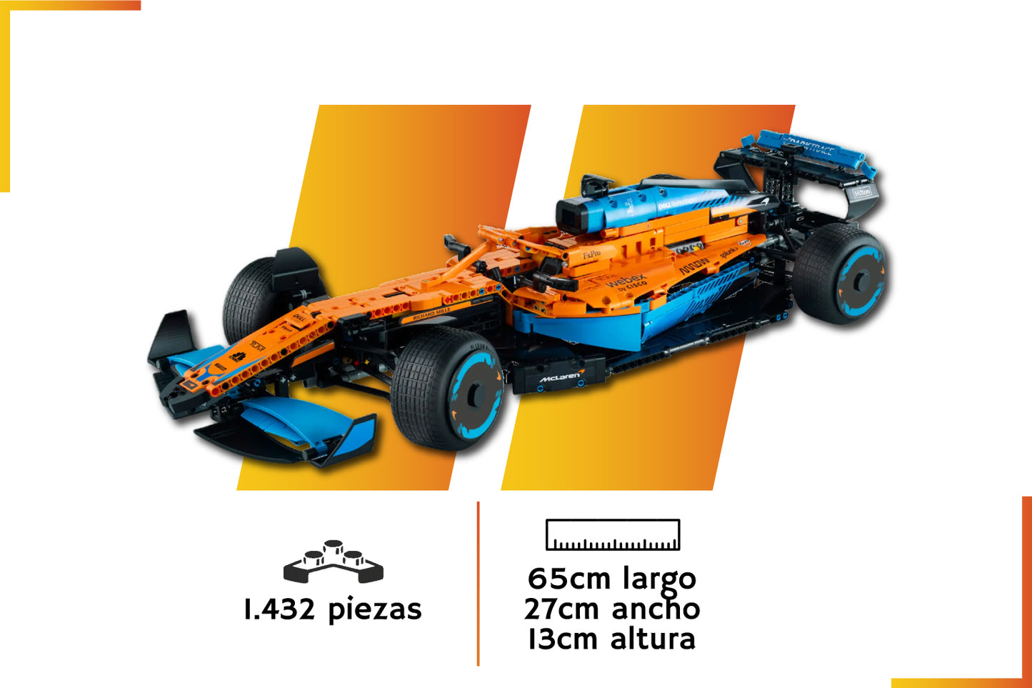 Bloques de construcción | F1 McLaren 2022 | 1432 piezas