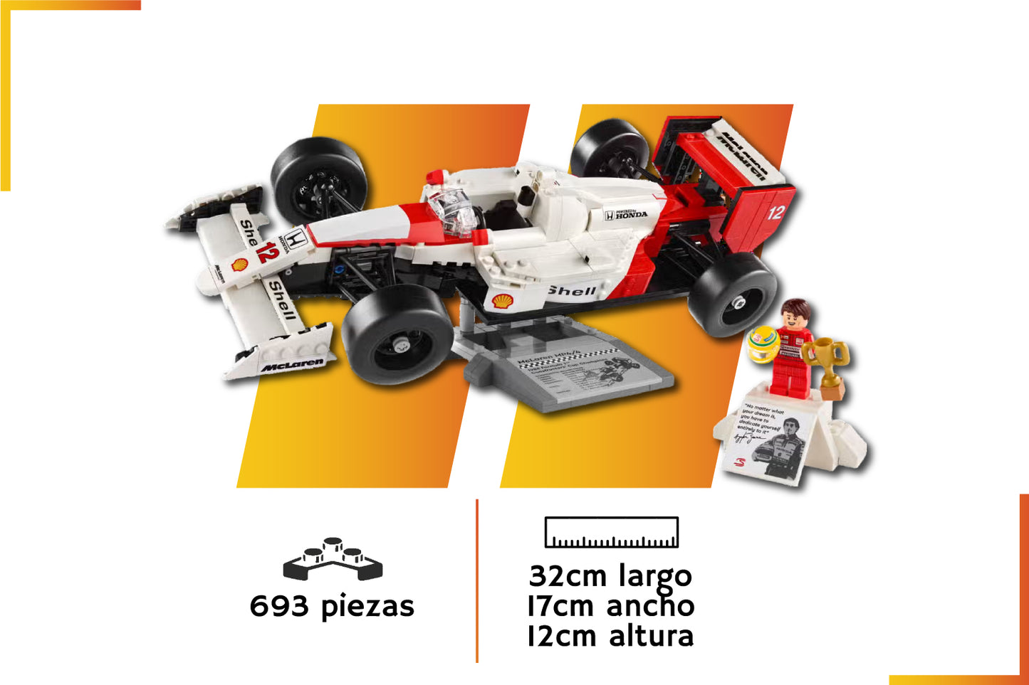 Bloques de construcción | F1 Ayrton Senna | 693 piezas