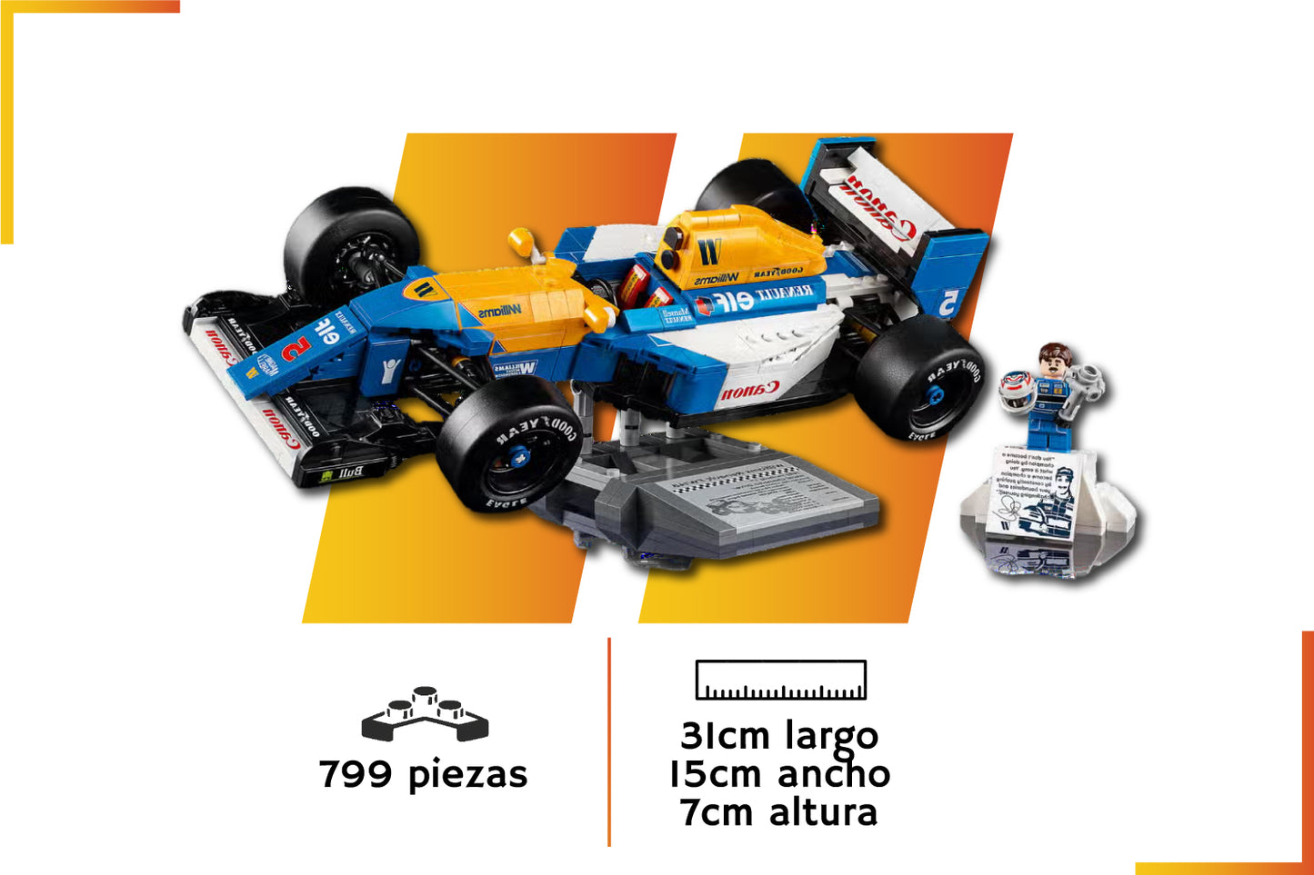 Bloques de construcción | F1 Williams | 799 piezas