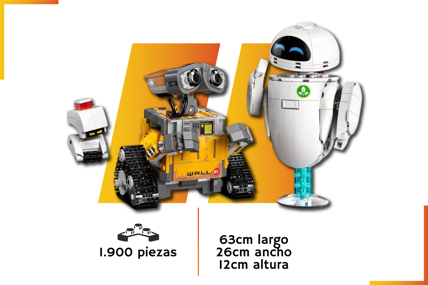 Bloques de construcción | Wall-E & Eve | 811 piezas