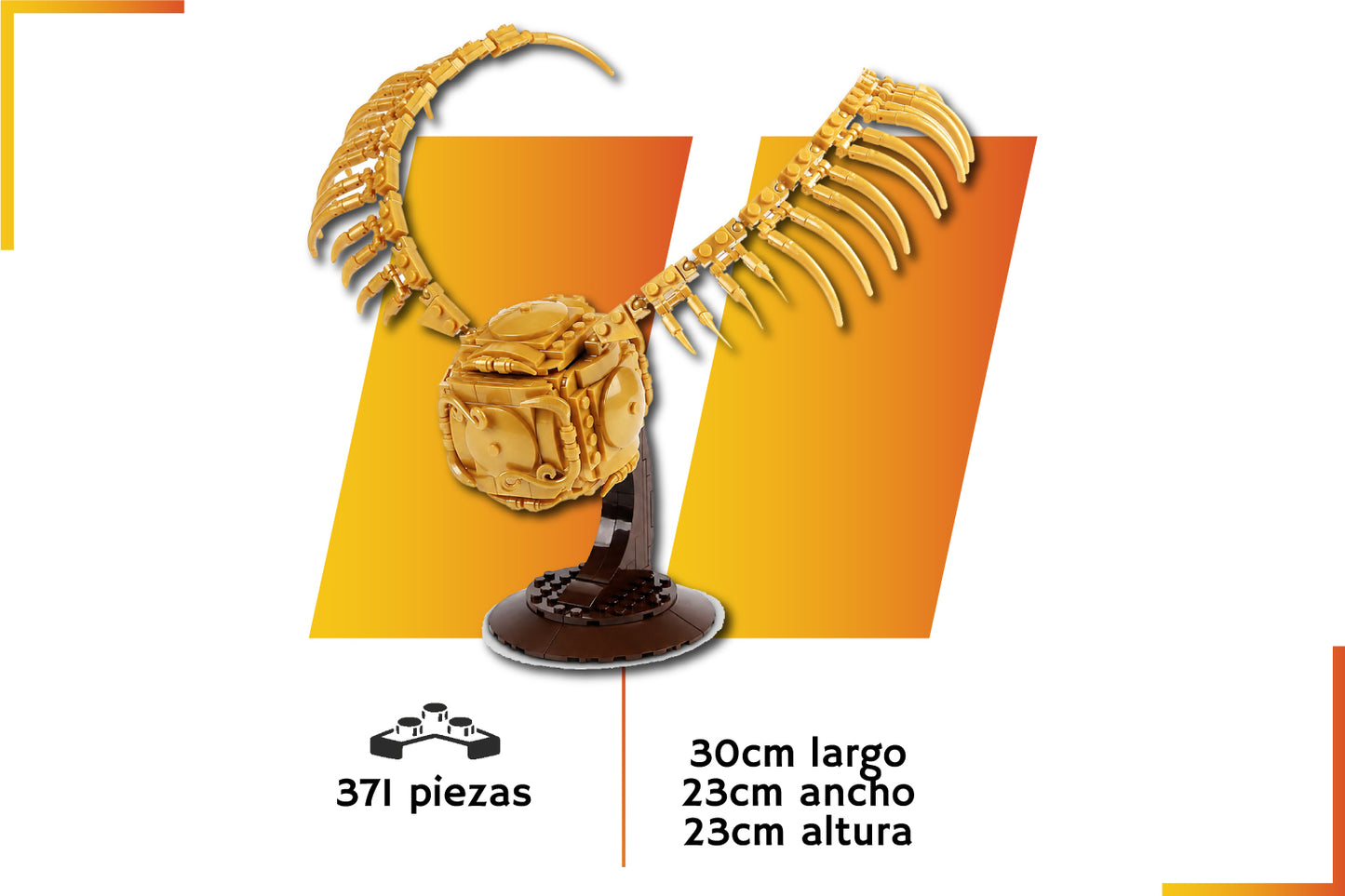 Bloques de construcción | Snitch Dorada Harry Potter | 371 piezas
