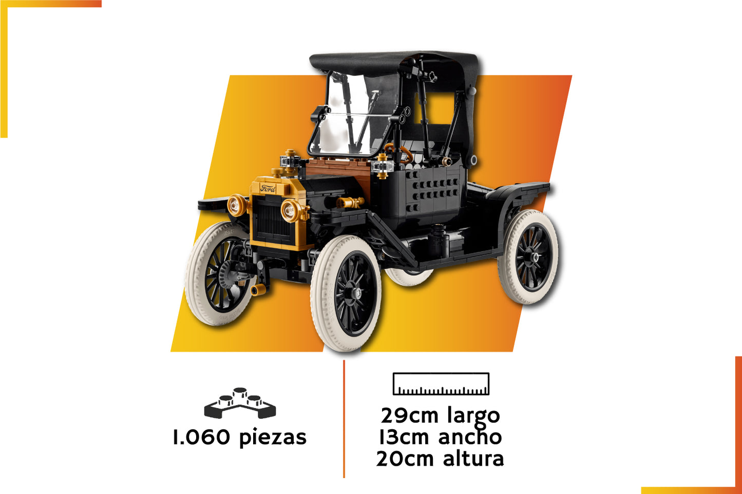 Bloques de construcción | Ford Modelo T | 1060 piezas