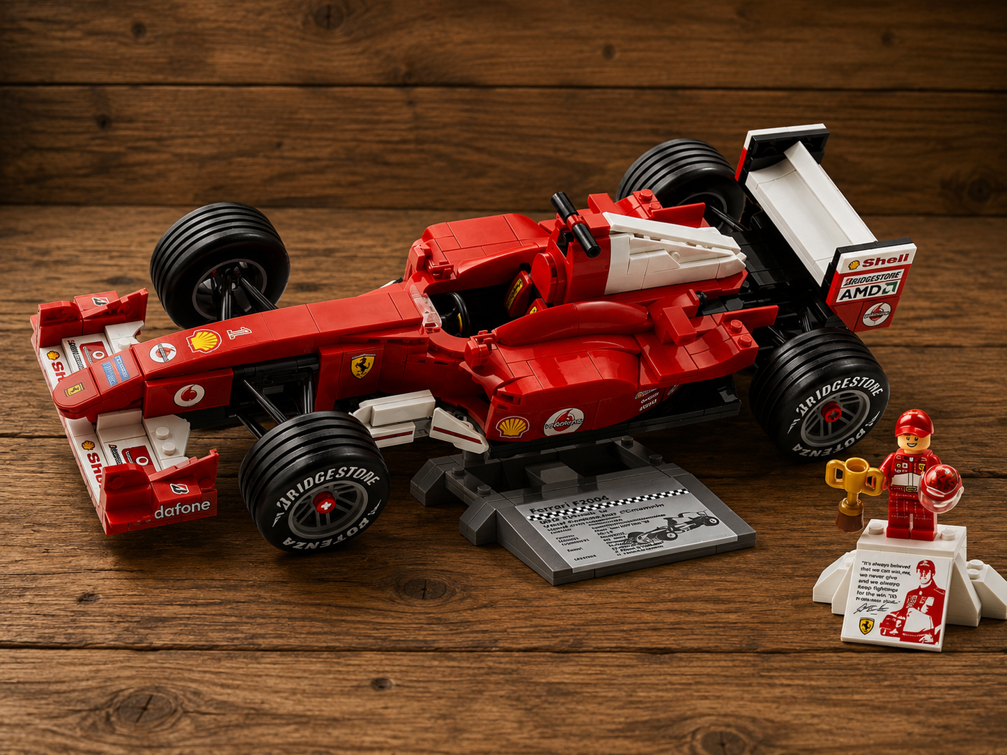 Bloques de construcción | LEGO F1 Ferrari 2004 Michael Schumacher | 735 piezas