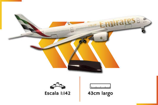 Airbus A350 Emirates | Scale 1:142 | 43 cm