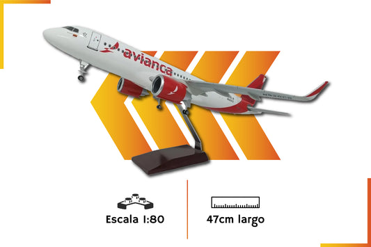 Airbus A320 Neo Avianca | Scale 1:80 | 47 cm