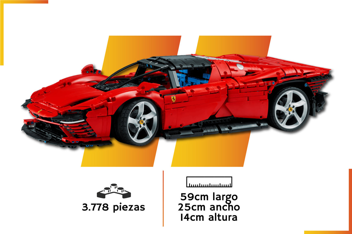 Bloques de construcción | Ferrari Daytona SP3 | 3778 piezas