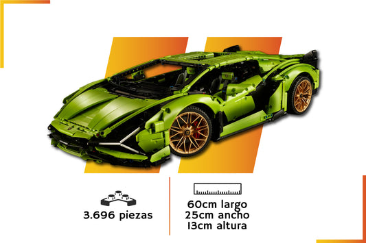 Building Blocks | Lamborghini Sian | 3696 pieces