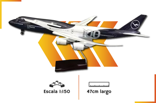 Boeing 747 Lufthansa 100 Years | Scale 1:150 | 47 cm