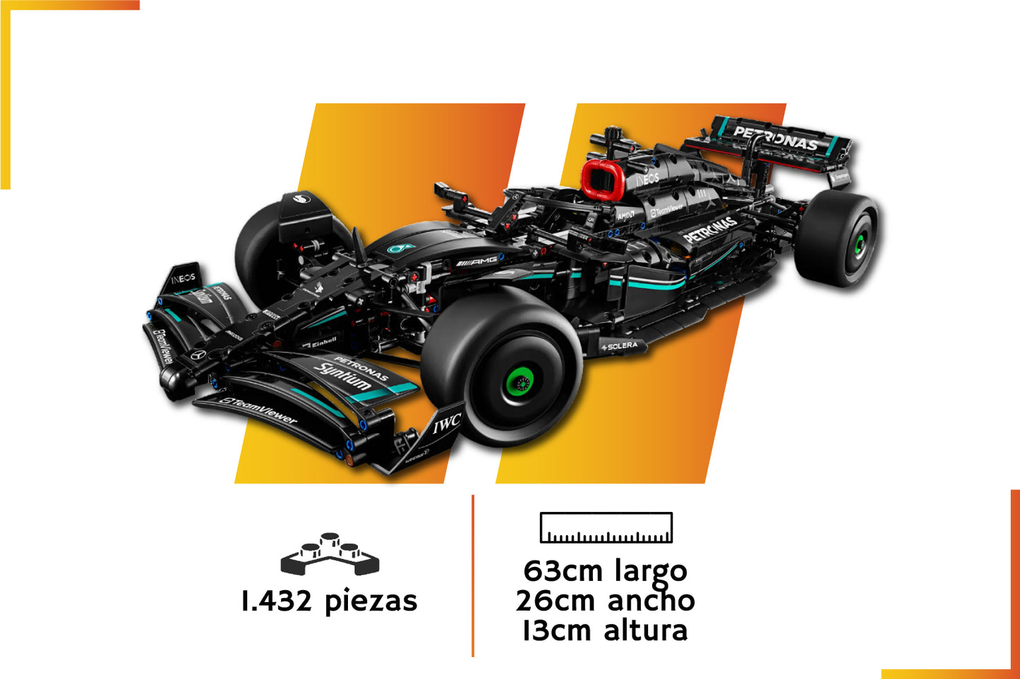 Building Blocks | LEGO F1 Mercedes AMG W14 E | 1642 pieces