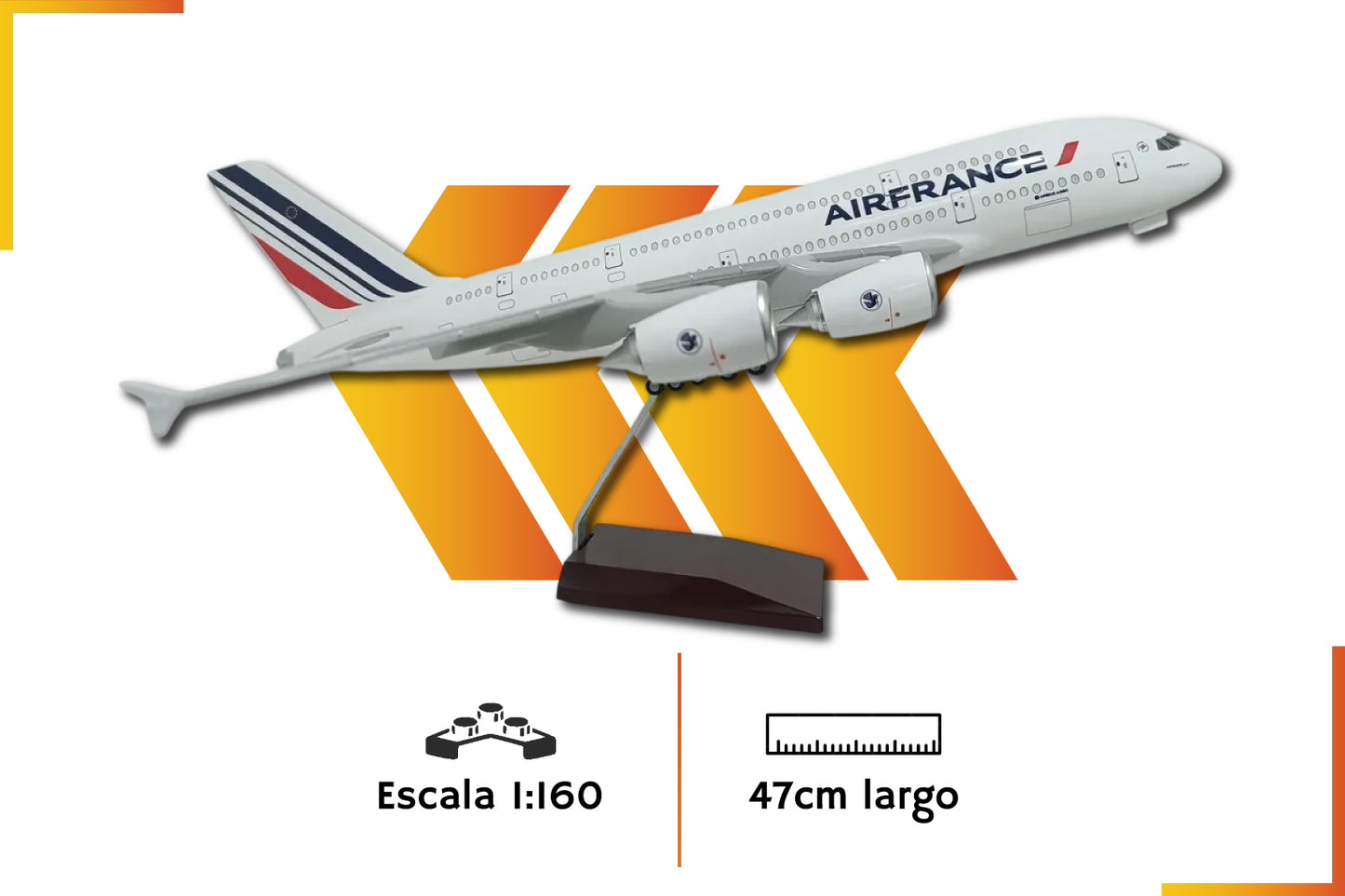 Airbus A380 Air France | Scale 1:160 | 47 cm