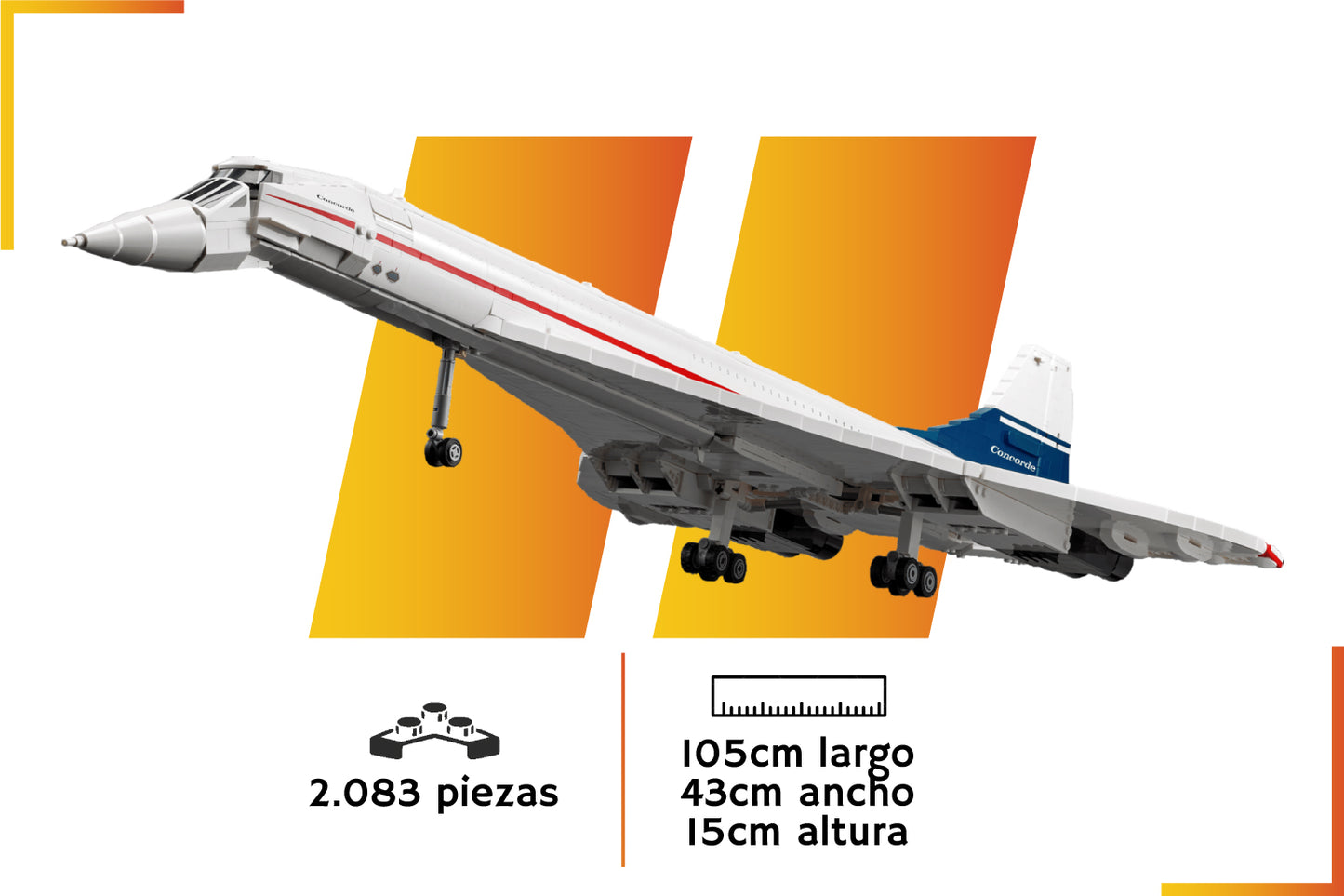 Bloques de construcción | Concorde | 2083 piezas