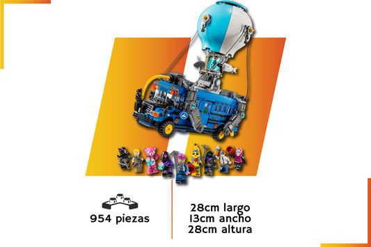 Bloques de construcción | Bus Fortnite de Batalla | 954 piezas