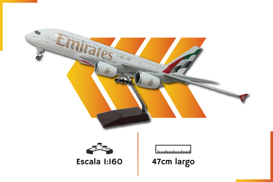 Airbus A380 New Emirates | Scale 1:160 | 47 cm