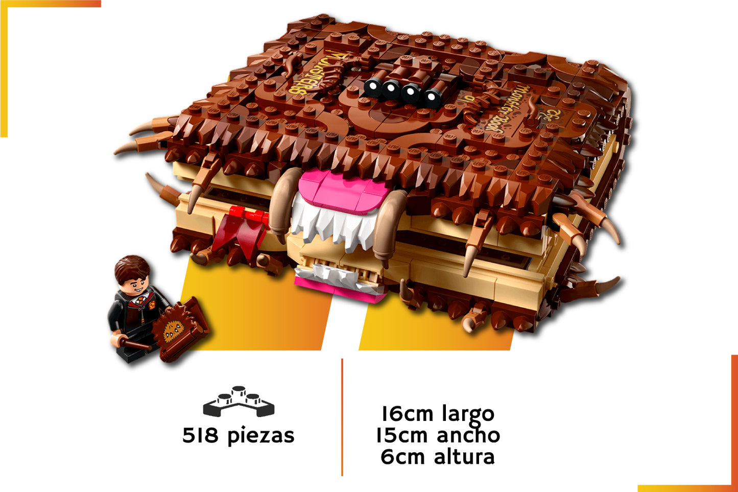 Bloques de construcción | Libro de Monstruos Mordelón Harry Potter | 518 piezas