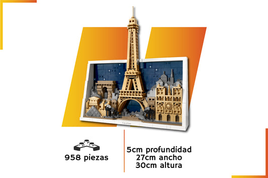 Bloques de construcción | París: Ciudad del Amor | 958 piezas