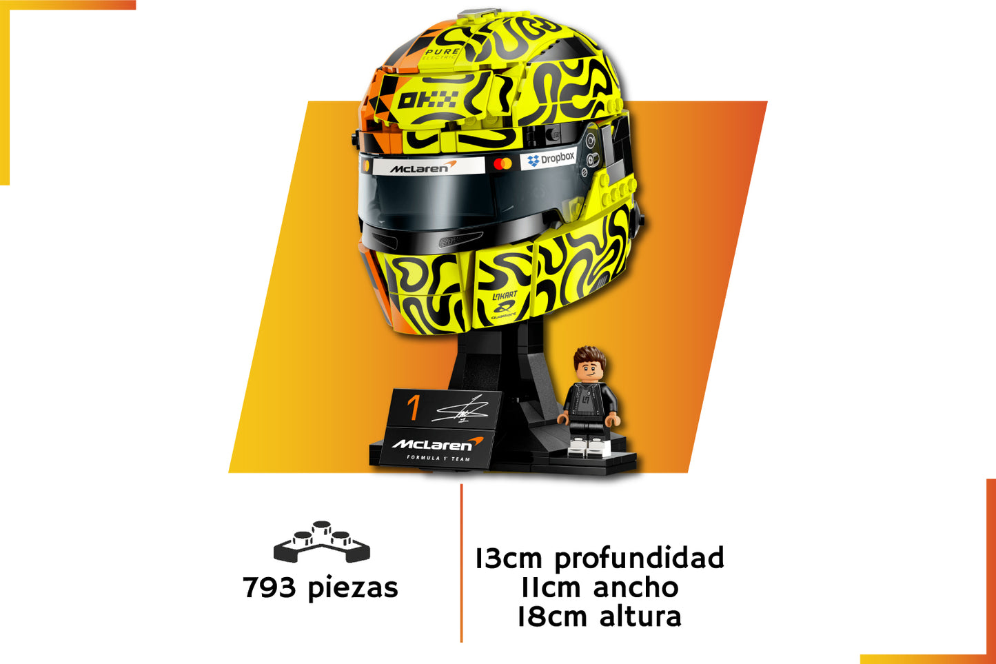 Bloques de construcción | Cascos F1 | 790+ piezas