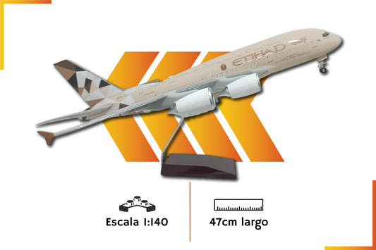 Airbus A380 Etihad | Scale 1:140 | 47 cm