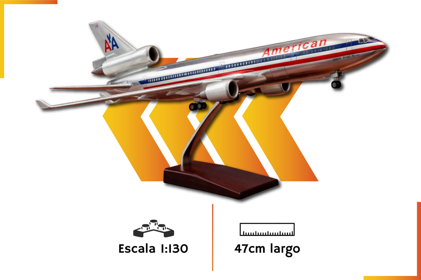 MD-11 American Airlines Retro | Scale 1:130 | 47 cm